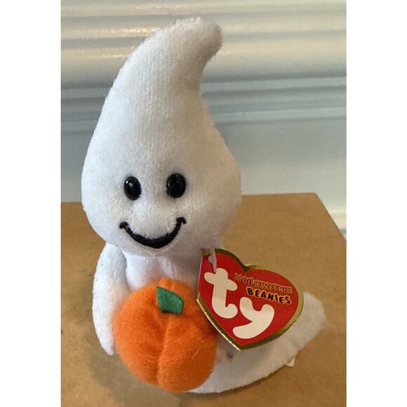 2 Rae Dunn Halloween Mugs BOO & EEK Orange Artisan Collection + TY Spooky Ghost - Picture 11 of 13